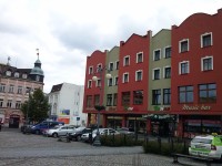 4.Druhá strana  náměstí - hotel Lužan s obch.domem