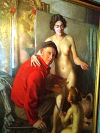 39.Autoportrét malíře se svojí ženou