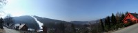 pohled na Tanvaldský Špičák od silnice na Mariánskou horu