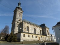 Děkanský kostel svatého Jiljí, postavený v letech 1762 až 1765 stavitelem V.Hausmannem