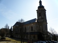 Děkanský kostel svatého Jiljí, postavený v letech 1762 až 1765 stavitelem V.Hausmannem