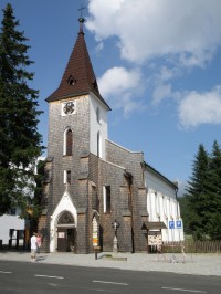 novogotický kostel svatého Štěpána - Kvilda