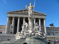 Advent ve Vídni: Budova rakouského parlamentu - 3.zastavení