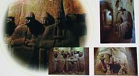sochy vytesané v jeskyni Blanických rytířů