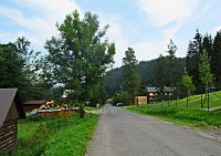 Konec údolí Pluskovec Udolím Pluskovec ve Velkých Karlovicích