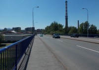 Most přes Ostravici před Místkem
