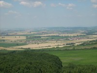 Pohled do krajiny směrem na Strážnici a Uherské hradiště