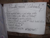 Broumov - noční zahrada Broumov - noční prohlídka kláštera