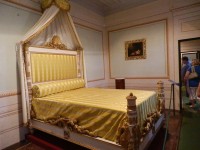 Napoleonova postel ve Vile dei Mulini