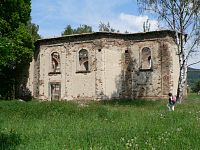 Ruiny kaple svatého Blažeje, vyhořela po zásahu bleskem