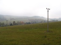 Horní Guntramovice, pohled ze silnice na Dvorce