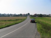 Jakubčovice silnice, směrem do obce