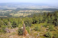 Výhled z trasy na Klepáč