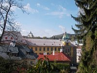 pohľad na mesta Banská Štiavnica - v pozadí Nový zámok