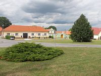 pohľad na domy v južných Čechách