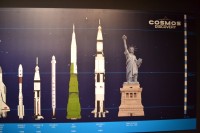 názorné porovnanie veľkosti kozmických rakiet so Sochou Slobody