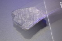 vybrúsený meteorid so zaujímavou štruktúrou