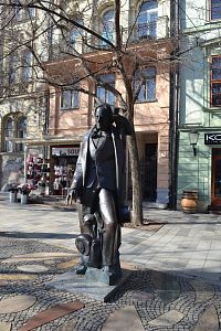 socha slávneho dánskeho spisovateľa Hansa Christiana Andersena.