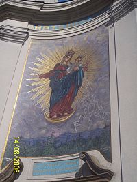 mozaika sv. Panny Márie s Ježiškom