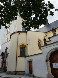 pohľad na časť kostola