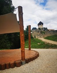 pohľad na Trenčiansky hrad