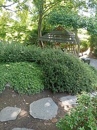 jediné miesto na oddych v japonskej záhrade