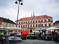 Brno - Zelný trh s kašnou Parnas