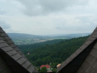 Pohled z hradu Lipnice nad Sázavou