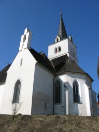 Přídolí - kostel z jiného úhlu