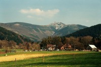 výhled z Malenovic na Lysou horu