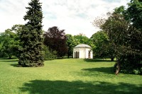 zámecký park s altánem, v němž maloval. J.Mánes