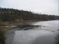 Novozámecký rybník v zimě