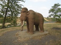 Plastika mamuta na Čekyňském kopci