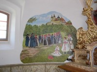Nástěnné obrazy v kapli - sv Kopeček