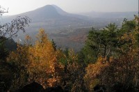 výhled z Bořně: Želenický kopec a Zlatník