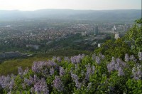 výhled z Doubravky: směrem na Teplice