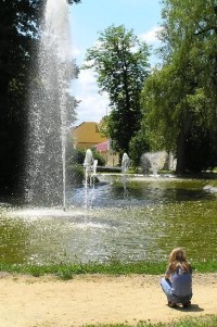 Františkovy Lázně: vodotrysky v parku