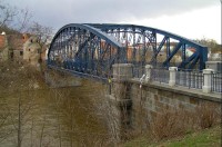 Žatec: příhradový most na místě původního řetězového