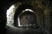 Šumburk: sklepení v nejstarší části hradu