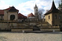 Teplice-zámek: barokní schodiště - Ptačí schody
