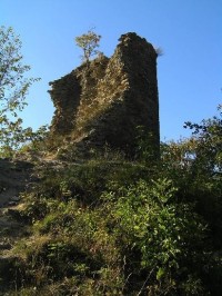 Rabštejn - zřícenina: zbytky věže