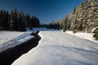 Schwarzwassertal v zimě