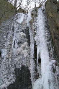 zamrzlý vodopád: Vaňovský vodopád