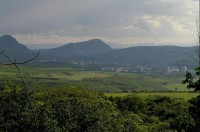 výhled z Pohradické hory: Bílina