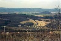 výhled z Pohradické hory: směr Teplice