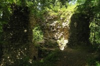Kynžvart - hrad: zbytek hradní věže