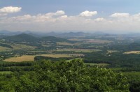 výhled z rozhledny: výhled k Lužickým horám