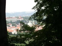Daliborka a sv. Mikuláš: pohled z Petřína