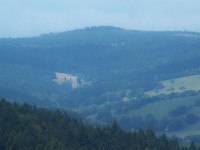 Pohled od Čiháku: Pohled na Hadinec ze silnice z Čiháku na České Petrovice