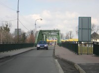 Chalupki - most přes řeku Odru, státní hranice v pozadí
